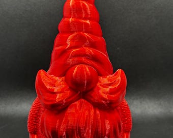 Duas estatuetas de gnomos impressas em 3D | Decoração de prateleira em PLA