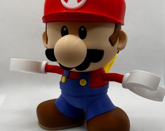 Figura de Mario impresa en 3D / Decoración de escritorio estilo juguete de Nintendo