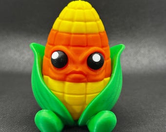 Recipiente em formato de espiga de milho impresso em 3D – Organizador de mesa, pote para guardar segredos