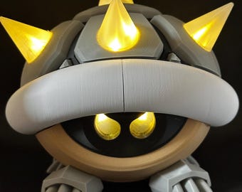 Escarabajo óseo luminoso impreso en 3D – Decoración de escritorio LED para geeks