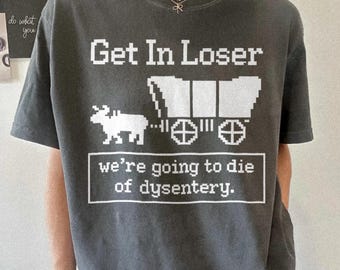 Kom op, loser! We gaan dood aan dysenterie! Comfort Colors® T-shirt, geschiedenis-T-shirt, sarcastisch T-shirt, gamer-T-shirt, cadeau voor geschiedenisleraar