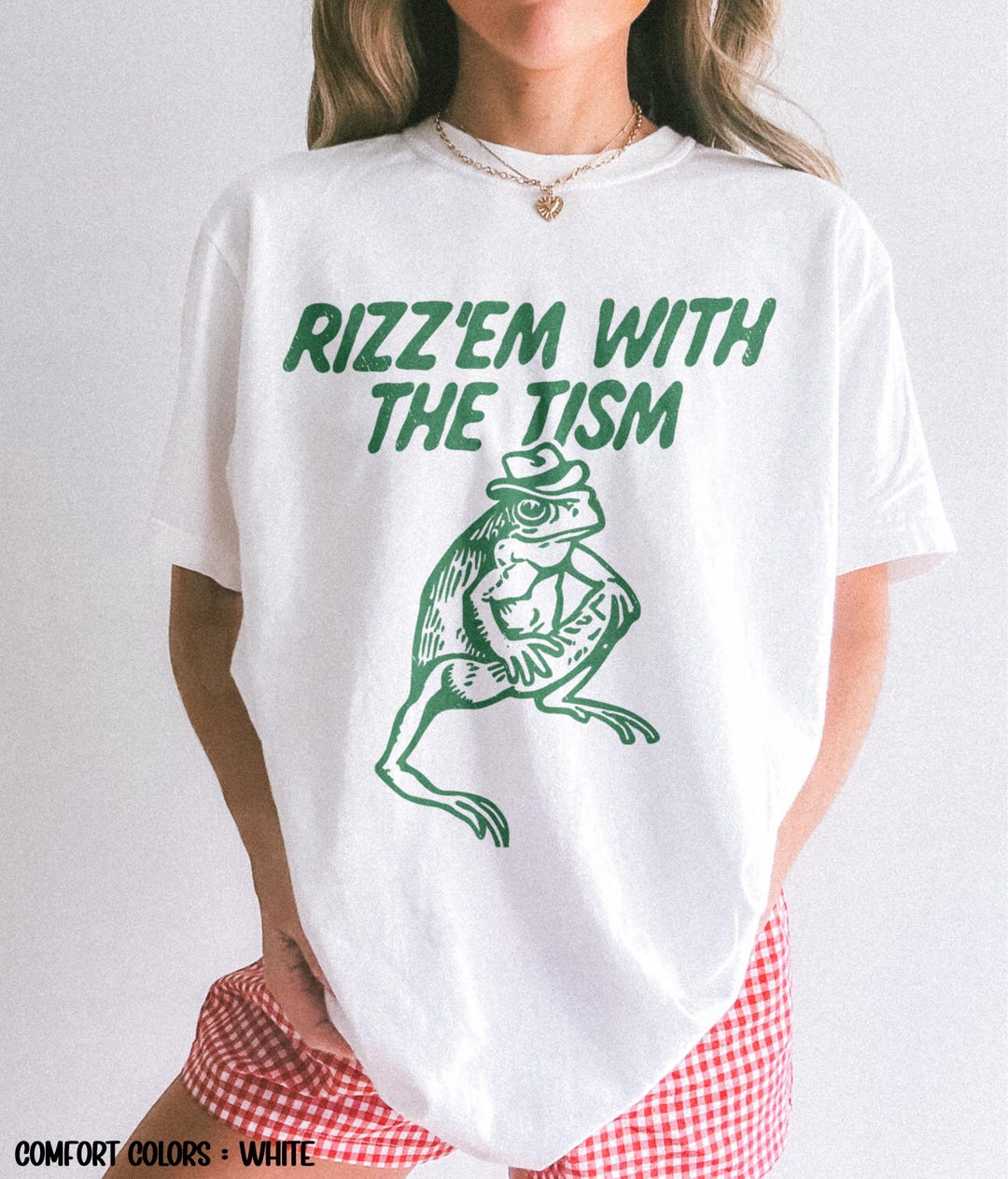 Aniaml Rizz Rizz Em With the Tism Comfort Colors® Shirt, Funny Animal Graphic T ...