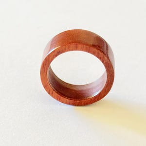 Wood Ring, Red Bloodwood, Handmade, Custom Wooden Rings, Unique Rings, Womens Rings, Wooden Bands
