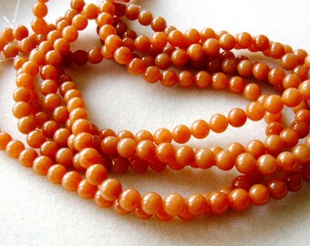 Red Agate Round   Gemstone Beads Necklace Bracelet Earrings Jewelry Design  Full Strand 14" 8mm