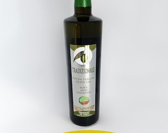 25.4 oz L' Imports Tradizionale Aceite de Oliva Virgen Extra AOVE Prensado en Frío