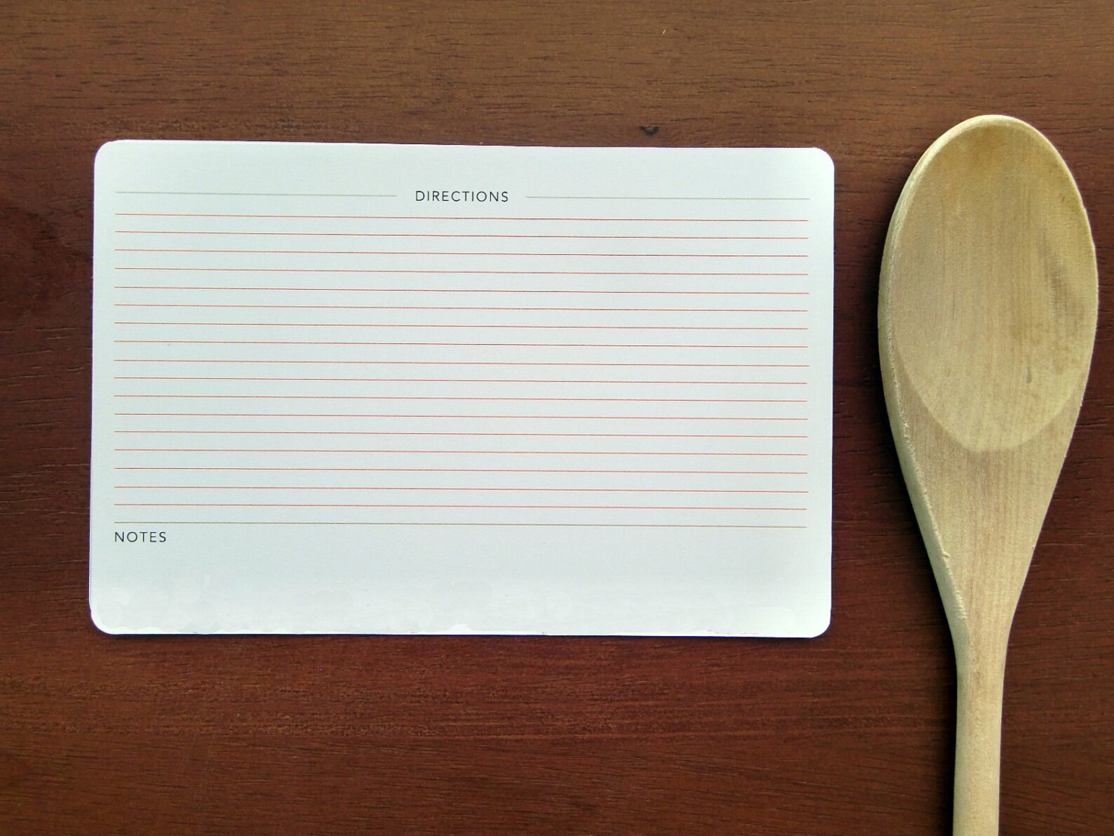 Customizable Printablespoon and Fork Recipe Cardinstant Etsy
