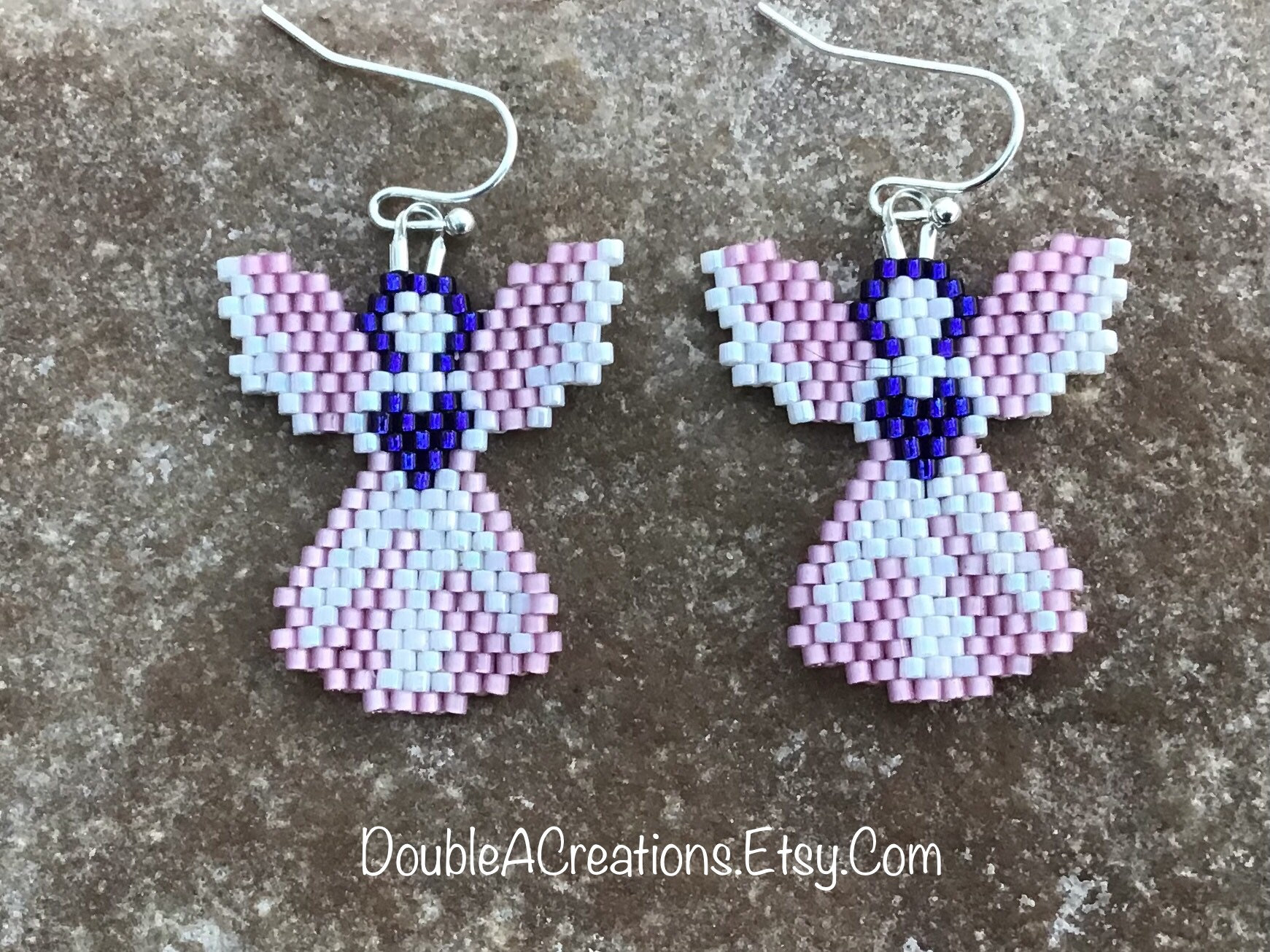 Angel Beaded Earrings Etsy Canada