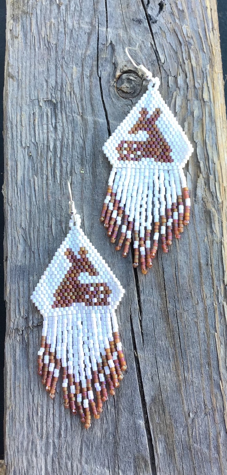 Lauren Faire Isle Nordic Beaded Fringe Earrings main image 0