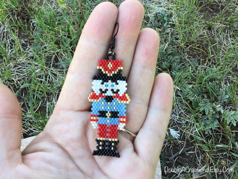 Nutcracker Beaded Earrings Etsy