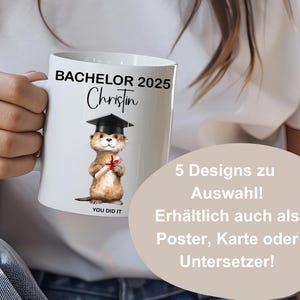 Personalisiertes Geschenk Bachelor, Geschenk zum Bachelor Abschluss, Geschenk für frischgebackene Bachelor, Geschenk für Bachelor Absolvent