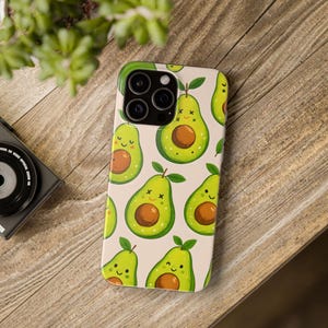 Cute Avocado Flexi Cases for Phone, Fun Phone Cover, Gift for Avocado Lovers, Cute Tech Accessories, Trendy Phone Protection