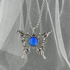 Morpho Butterfly Pendant: Handmade Solid Copper Necklace