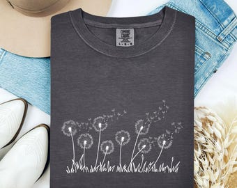 Dandelion Graphic T-Shirt, Comfort Colors Tee