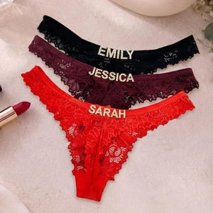 Custom Name Thong, Personalised Name Thong, Name Thong image 1