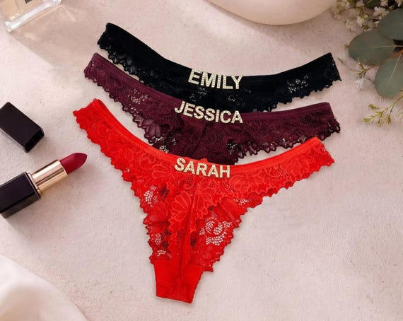 Custom Name Thong, Personalised Name Thong, Name Thong