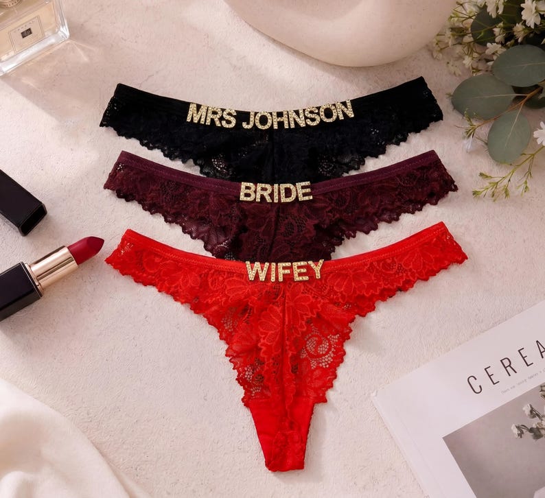 Custom Name Thong, Personalised Name Thong, Name Thong image 2