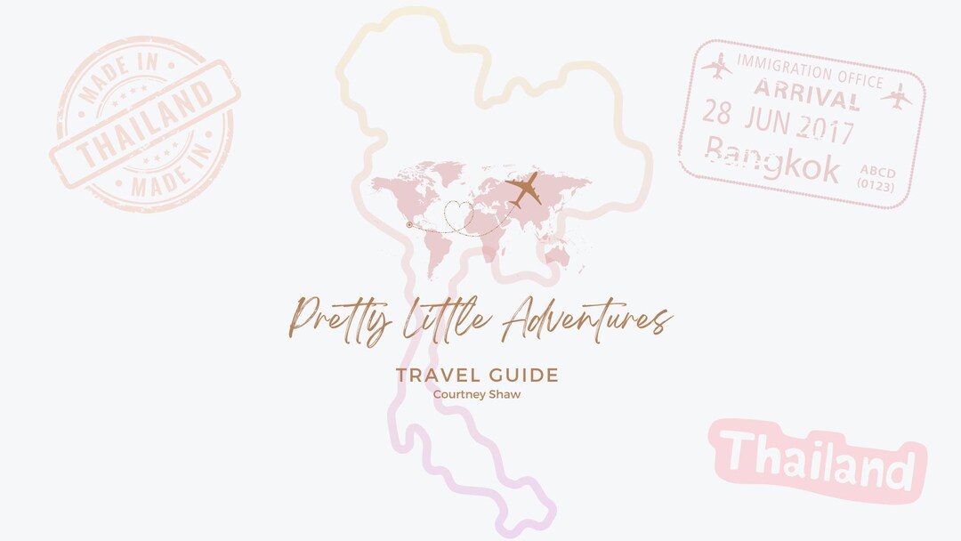 Pretty Little Adventures Travel Guide Thailand - Etsy