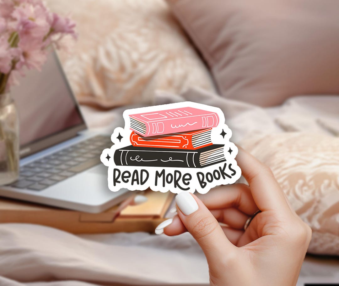 Read Beyond Sticker Read More Books Sticker | Book Lover Decal - Etsy