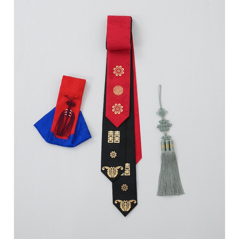 Gold Leaf Hanbok Daenggi : Classic (traditional Korean Hair Ribbon) - Etsy