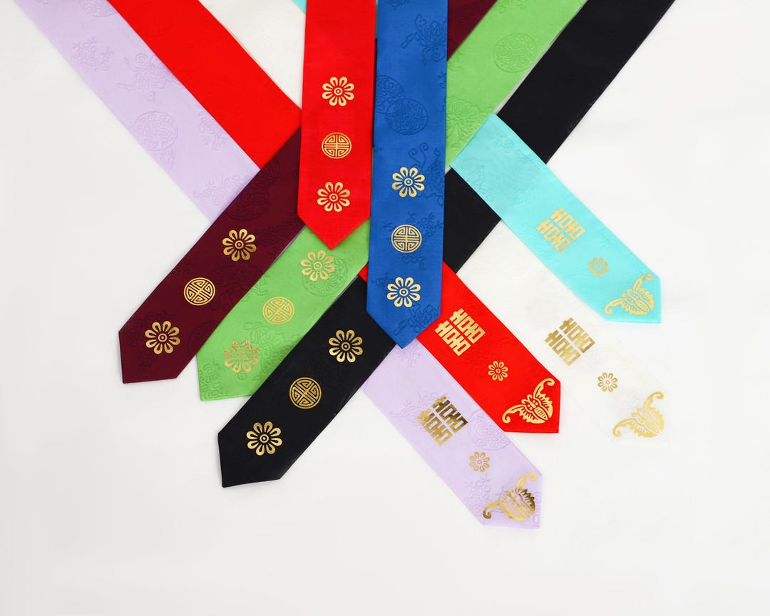 Gold Leaf Hanbok Daenggi : Classic (traditional Korean Hair Ribbon) - Etsy