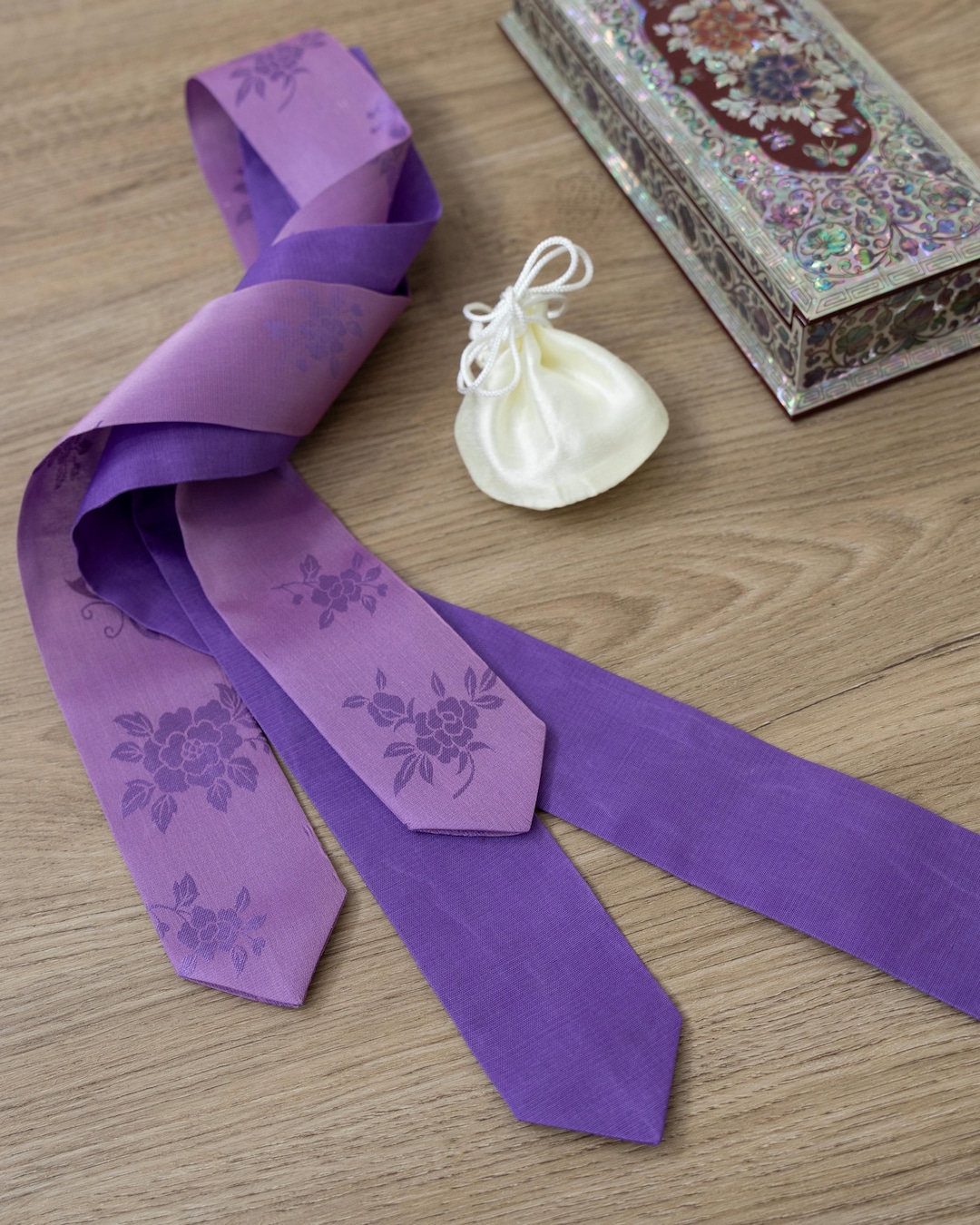 Hanbok Silk Daenggi : Bora 6 Hues (traditional Korean Hair Ribbon ) - Etsy