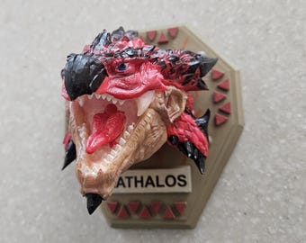 Rathalos Head Mount Plaque