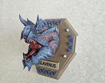 Glavenus Head Mount Plaque