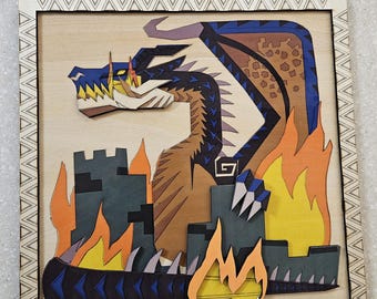 Fatalis Monster Hunter Plaque