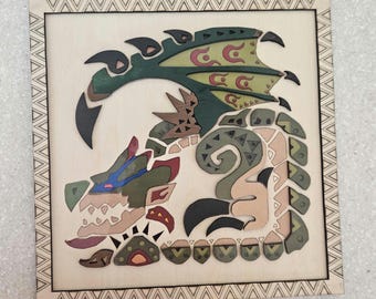 Rathian Monster Hunter Plaque