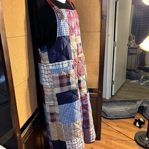 3 X Upcycled Quilted Overalls