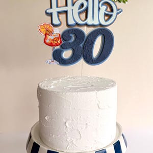 Spritz Cake Topper: Citrus Party Decor, Bridal Shower