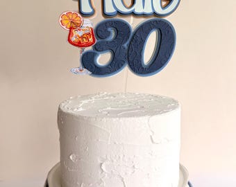 Aperol Spritz Cake Topper: Citrus Party Decor, Bridal Shower