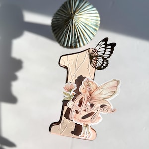 Fairy First Birthday Cake Topper– Personalized Number Topper image 11