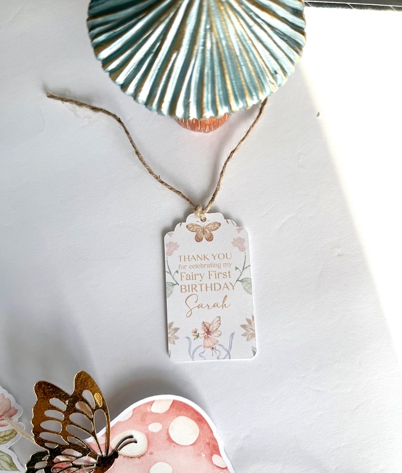 Fairy First Birthday Cake Topper– Personalized Number Topper image 10