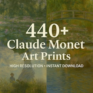 クロード・モネのアートプリント：美術館品質の印象派デジタルバンドル（JPG、即時ダウンロード）