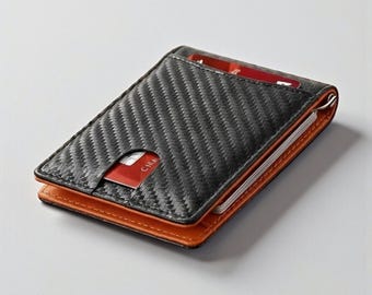 Vegan friendly ,credit card holder, mini wallet,  RFID Blocking faux leather,