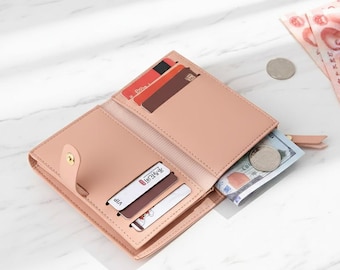 Card Holder for Men & Women | Slim Minimalist Black Wallet | Front Pocket Bifold