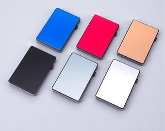 Slim RFID Blocking Wallet | Minimalist Metal Pop Up Card Holder