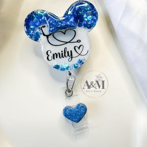 ID-kaarthouder, naamkaartjehouder, cadeau leraar, gepersonaliseerde ID-kaarthouder, aangepaste ID-kaarthouder, Minnie Mouse-cadeaus, Minnie-tag
