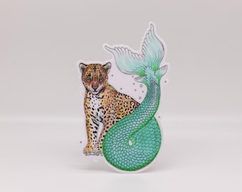 Jaguar Mermaid 4” Sticker