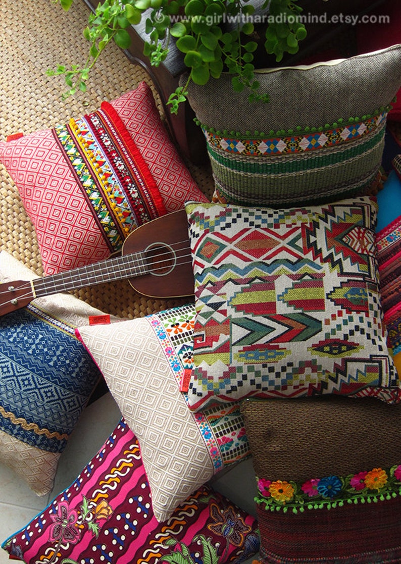 3 Decorative Pillows  Set of Three  Your Choice of Design / image 3