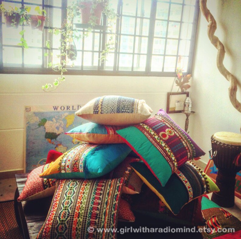 3 Decorative Pillows  Set of Three  Your Choice of Design / image 5