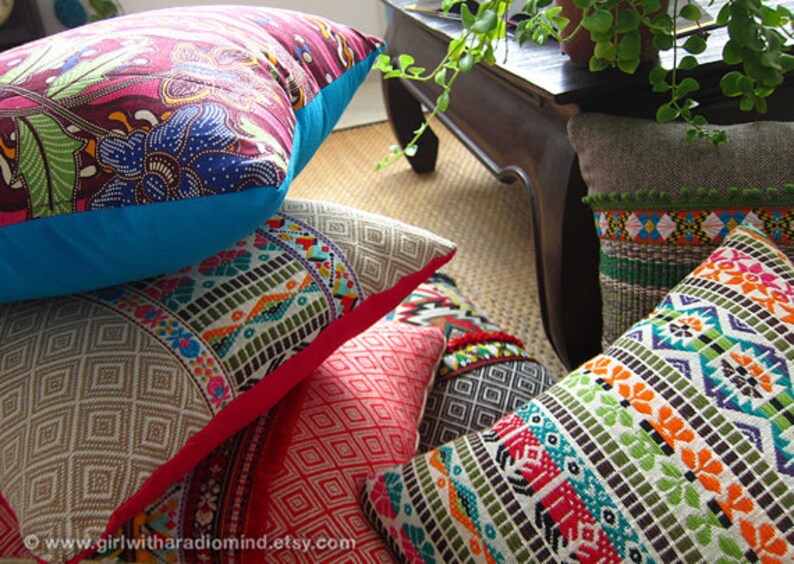 3 Decorative Pillows  Set of Three  Your Choice of Design / image 6