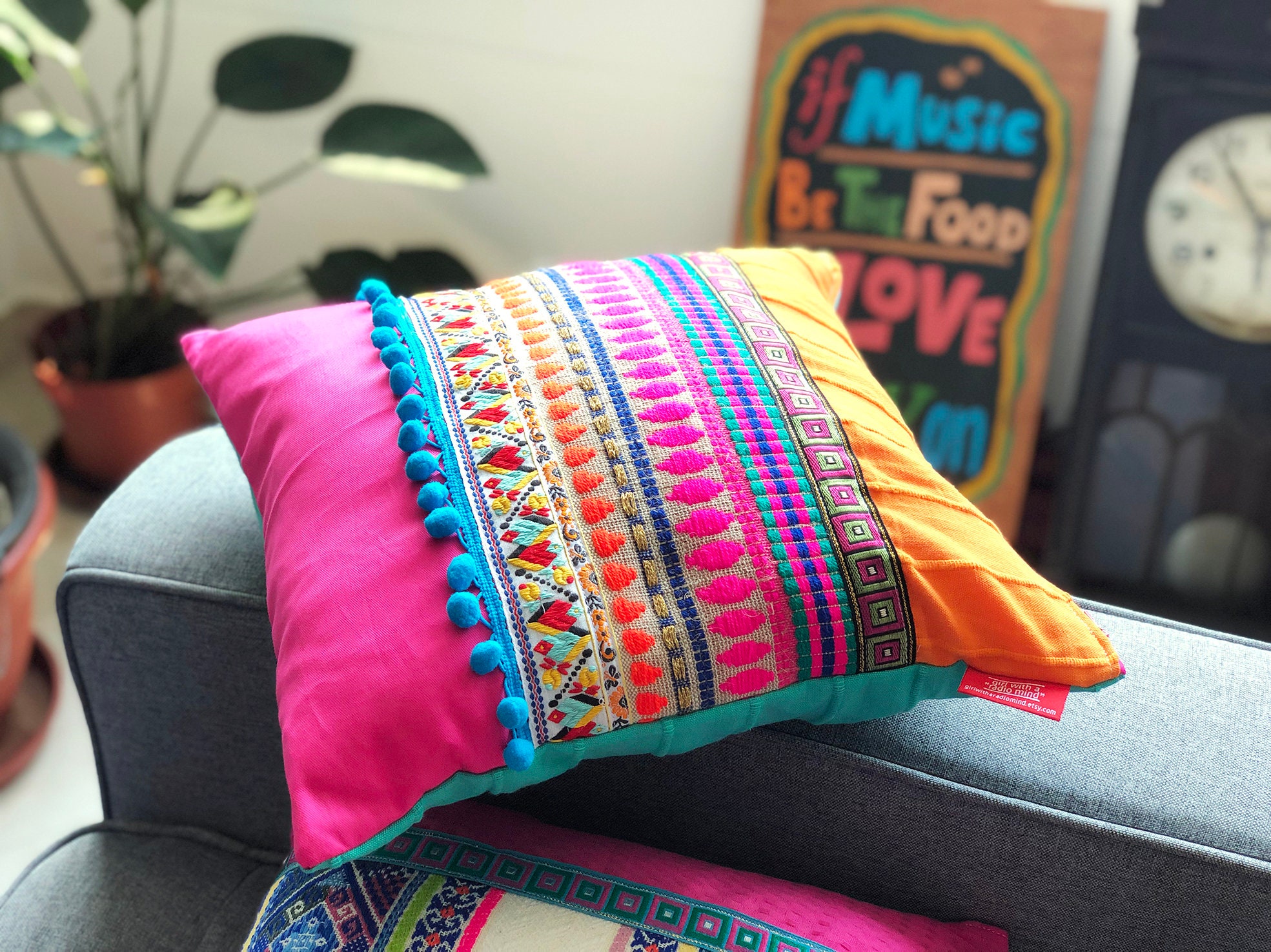 mexican throw pillows