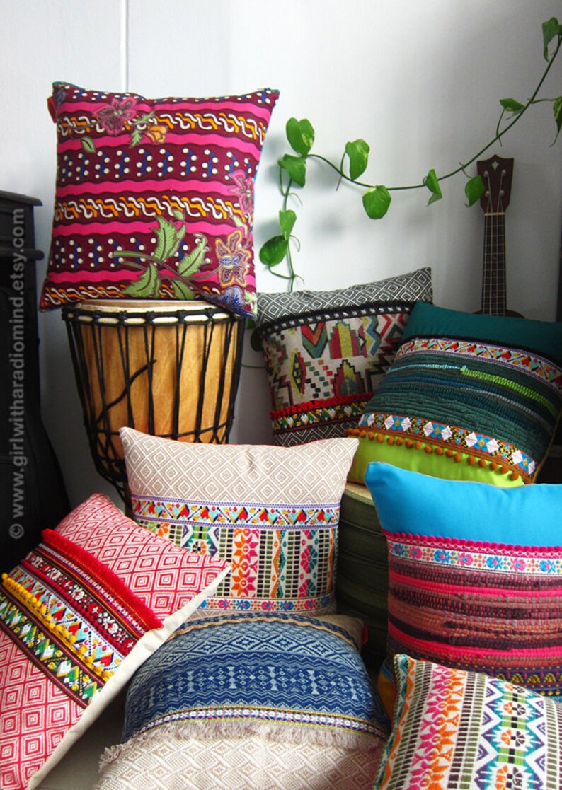 3 Decorative Pillows  Set of Three  Your Choice of Design / image 0