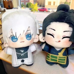 Jujutsu Kaisen Gojo Satoru Suguru Geto Plush Doll Set, Gojo Satoru Plush, JJK Plush Doll Keychain