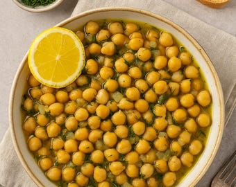 Los mejores garbanzos griegos al horno (Revithia sto Fourno): ¡Una delicia con sabor a limón! - Receta de descarga instantánea