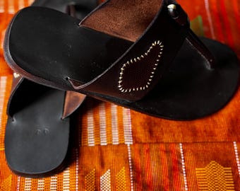 Sandalias de piel para mujer