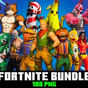 Fort Gaming – 100 designs de personnages F-Nite (fr) | Lot imprimable | Idéal pour les t-shirts, les autocollants et les cadeaux pour gamer | Téléchargement instantané | Jeu de polices de caractères