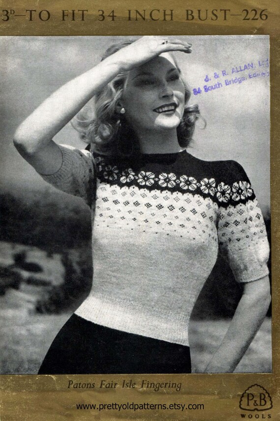 patons fair isle knitting patterns